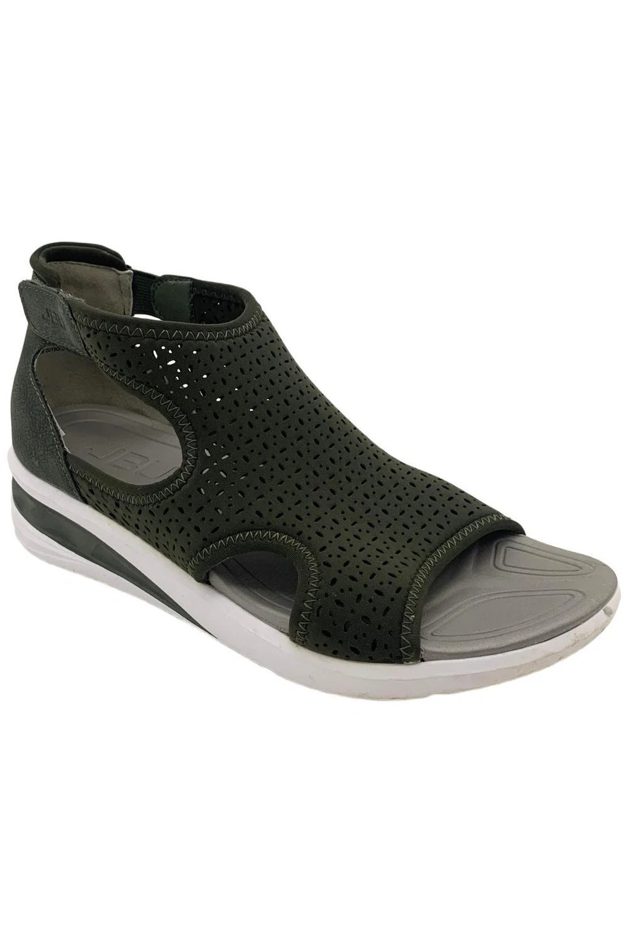 JBU by Jambu Women's Natalie Wedge Sandal Olive - Wide